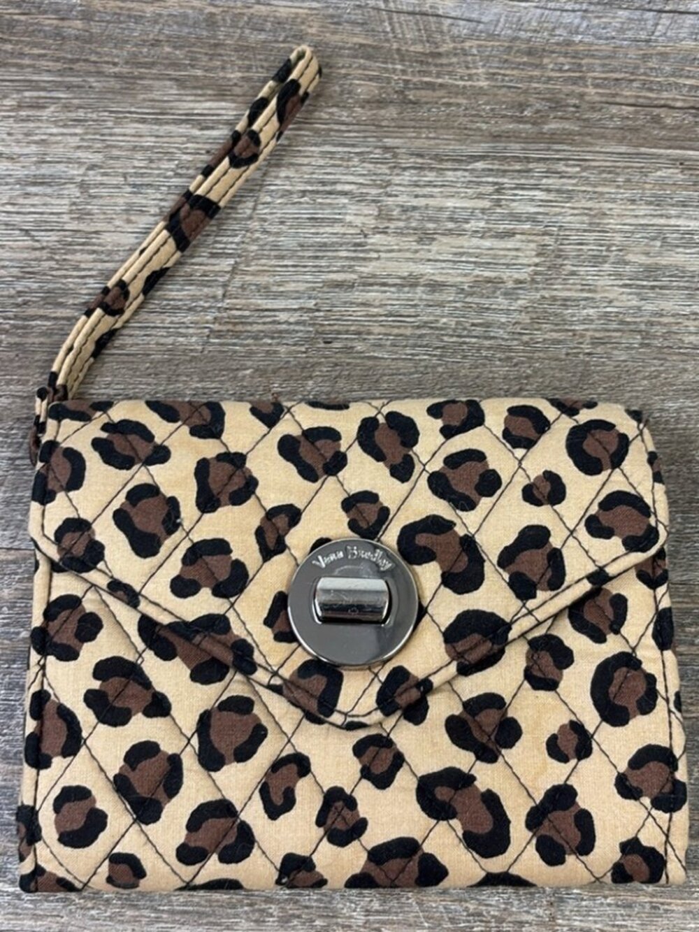 Vera Bradley Leopard Print Wristlet Wallet
